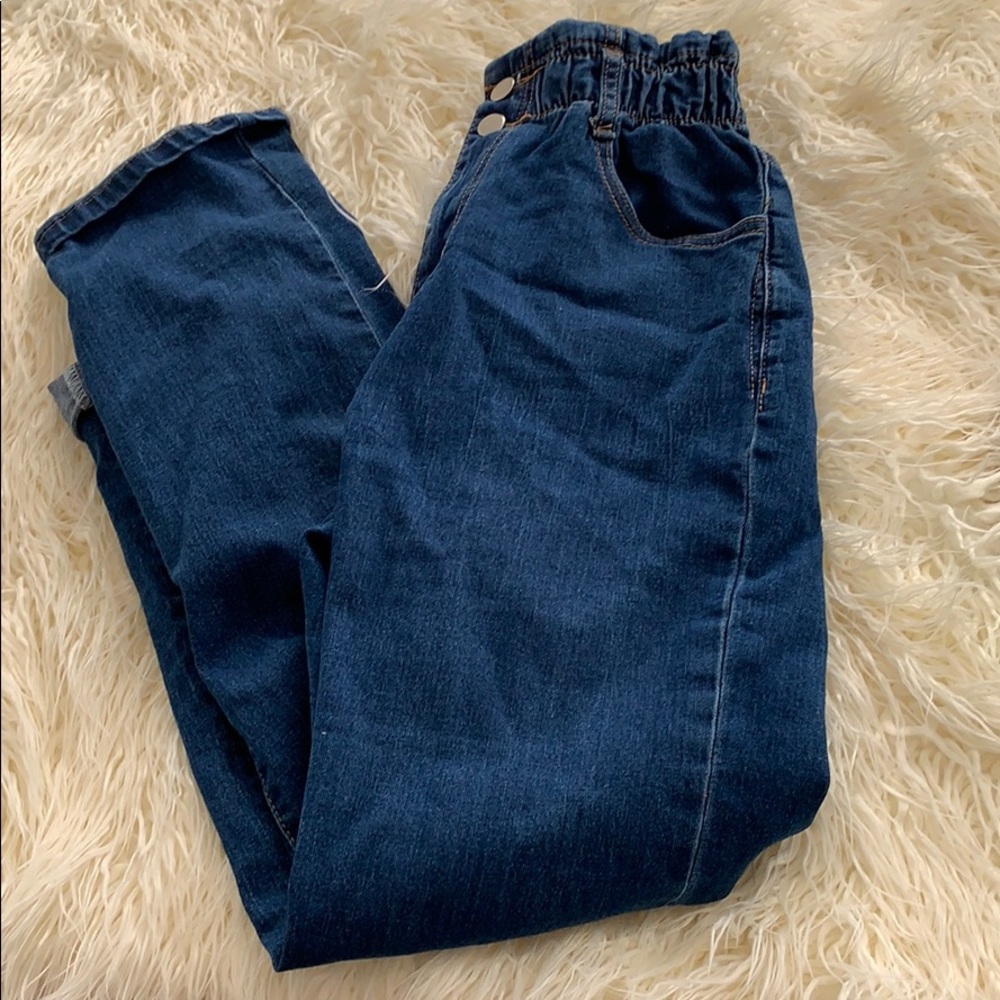 Stretchy straight leg jeans